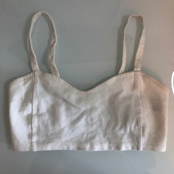 Brandy Melville White Open Back Bralette - Picture 2 of 3